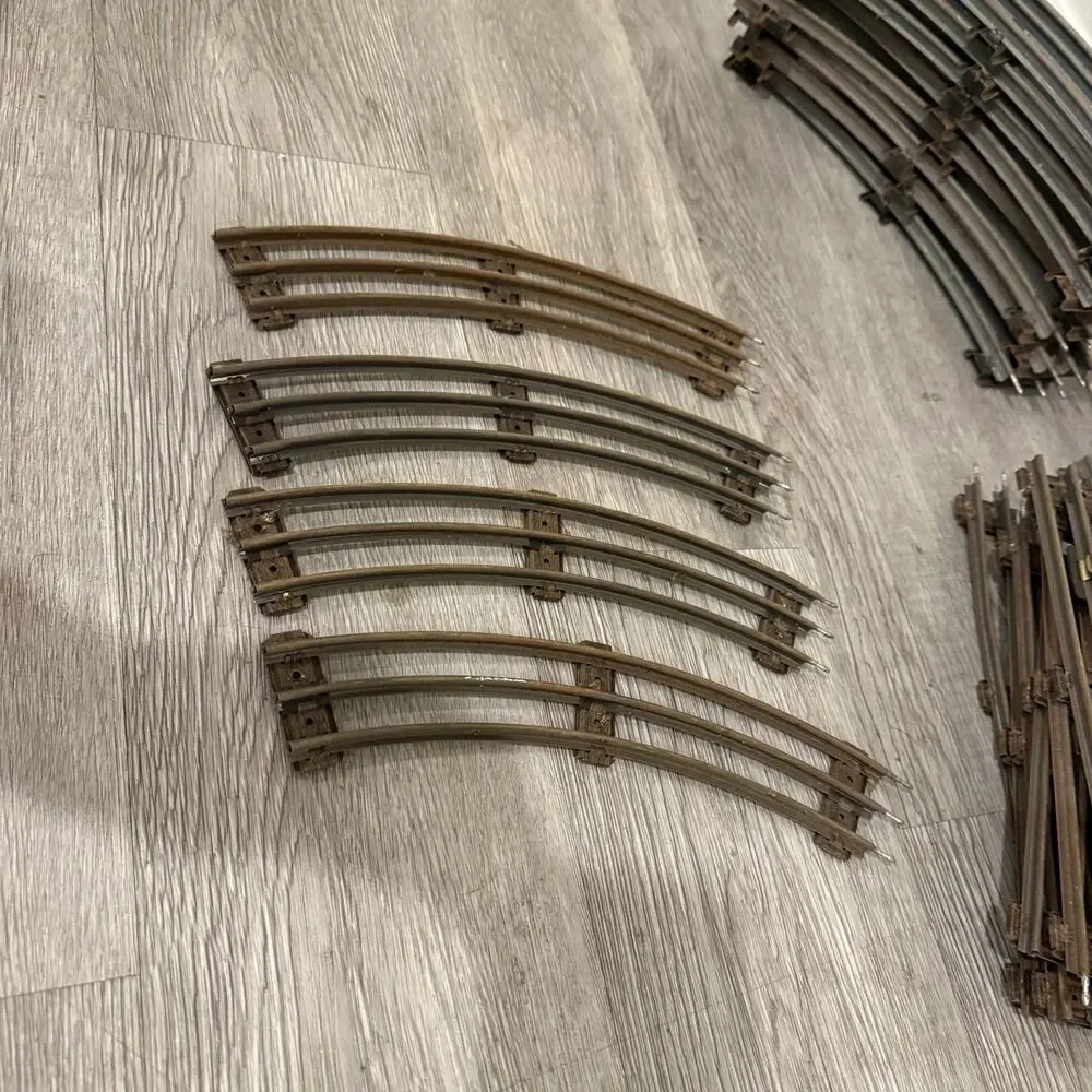 Vintage Lionel O Gauge Curved & Straight & Switches Train Track Pieces 1950s
